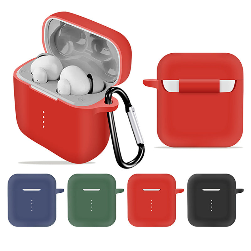 Silicone Skin for Boat Airdopes 141 Protective Cover Bluetooth Earbuds Case with Anti-Loss Buckle Silicone Skin for Boat Airdopes 141 Protective Cover Bluetooth Earbuds Case with Anti-Loss Buckle